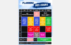 PLANNING DES COURS 2024-2025